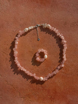 ROSAMORE SCHMUCK-SET – Kette nach Wahl & Rosenquarz-Ring